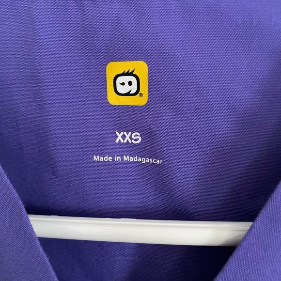 Spread Good Cheer Purple Scrubs Scrub Top & Bottom Womens Size XXS - Picture 2 of 9